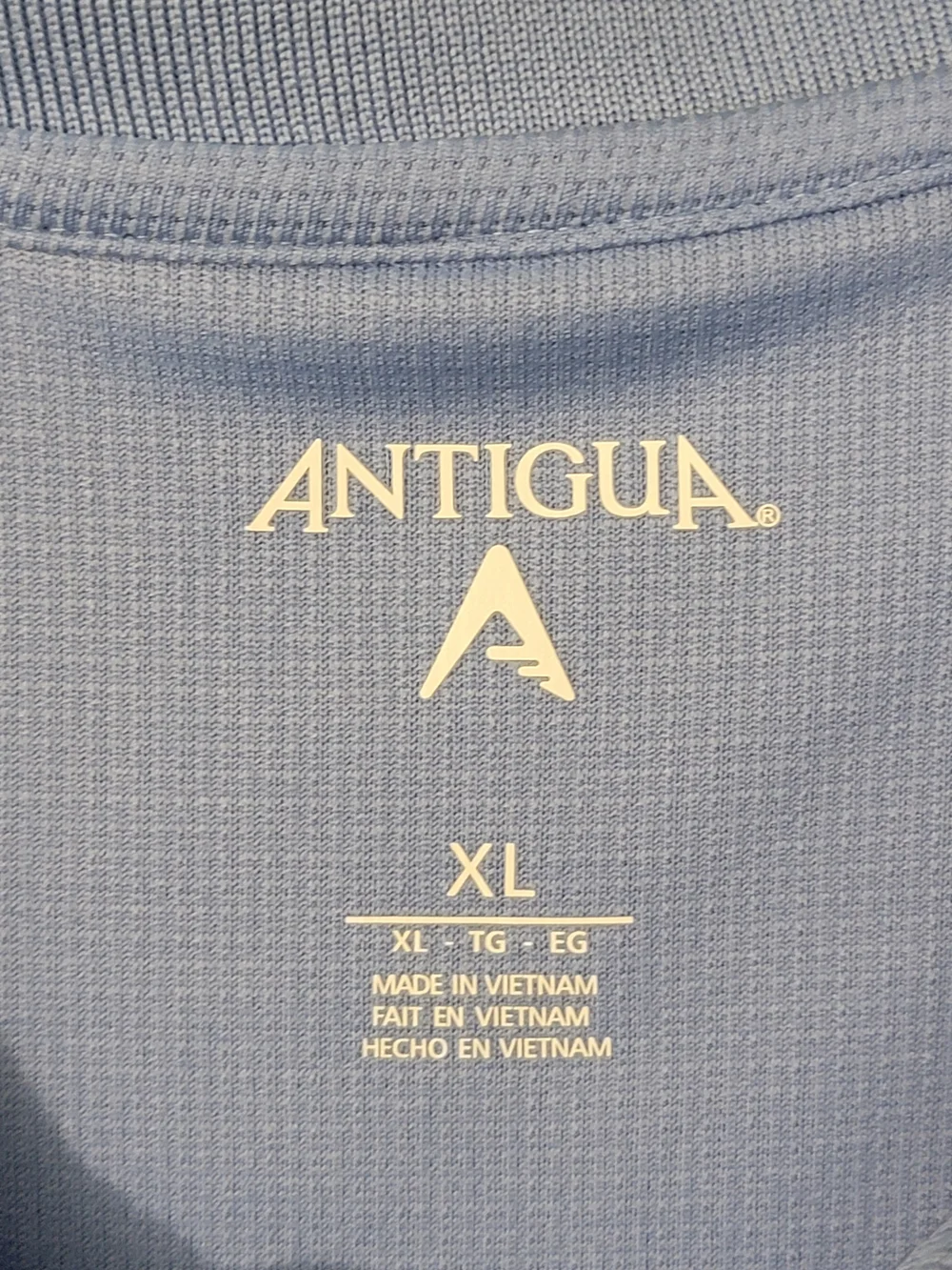 Antigua Men’s Denver Nuggets Light Blue Short-Sleeve Polo Size XL - Picture 2 of 10